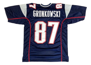 Rob Gronkowski New England Blue Football Jersey - Sports Integrity