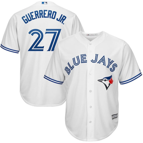 Vladimir Guerrero Toronto Blue Jays White Majestic Cool Base Jersey - Sports Integrity