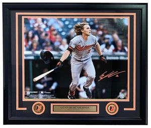 Gunnar Henderson Signed Framed 16x20 Baltimore Orioles Photo BAS ITP - Sports Integrity