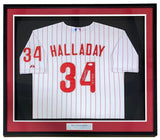 Roy Halladay Philadelphia Signed Framed White Pinstripe Jersey PG 5 - 29 - 10 JSA - Sports Integrity