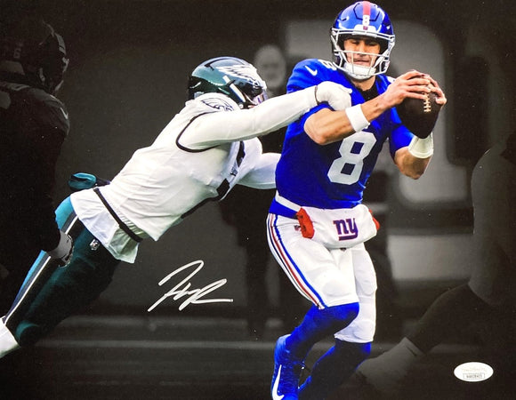 Haason Reddick Signed 11x14 Philadelphia Eagles Sack vs Giants Photo JSA ITP - Sports Integrity