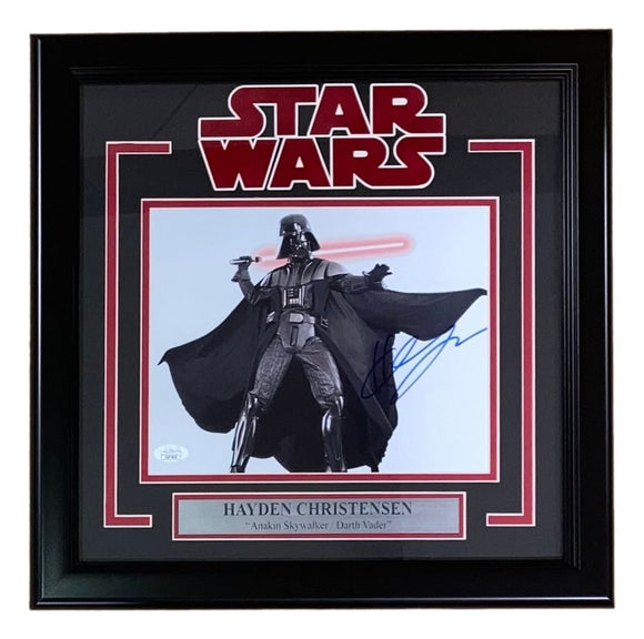 Hayden Christensen Signed Framed 8x10 Star Wars Darth Vader Photo JSA - Sports Integrity