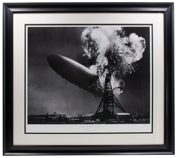 The Hindenburg Disaster Framed 16x22 Historical Photo Archive Giclee - Sports Integrity