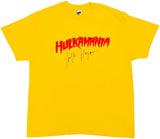 Hulk Hogan Signed WWE Hulkamania Yellow T-Shirt JSA ITP - Sports Integrity