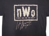 Hollywood Hulk Hogan Signed WWE WCW NWO New World Order Black T-Shirt JSA ITP - Sports Integrity