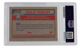 Hulk Hogan Signed Reprint 1985 Topps Rookie WWF Wrestling Card PSA/DNA - Sports Integrity