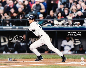 Ichiro Suzuki Signed 16x20 Seattle Mariners MLB Debut Photo Suzuki COA - Sports Integrity