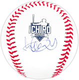 Ichiro Suzuki Signed Seattle Mariners Hall Of Fame Logo Baseball Suzuki COA - Sports Integrity