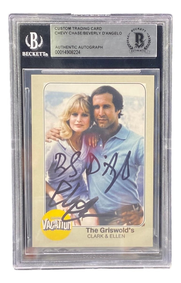 Chevy Chase D'Angelo Signed National Lampoons Trading Card Card BAS - Sports Integrity