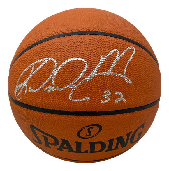 Karl Malone Utah Jazz Signed Spalding I/O NBA Basketball JSA ITP - Sports Integrity