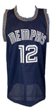 Ja Morant Memphis Signed Alternate Navy Blue Basketball Jersey 2 BAS - Sports Integrity