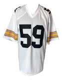 Jack Ham Pittsburgh Signed White Football Jersey HOF 88 Inscribed JSA - Sports Integrity