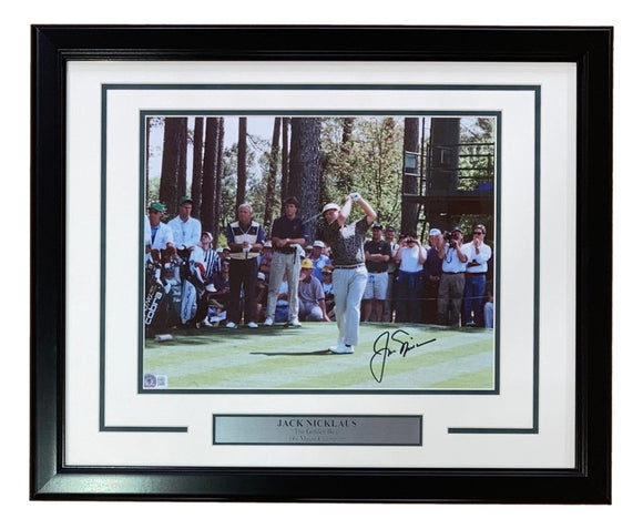 Jack Nicklaus Signed Framed 11x14 PGA Golf Photo BAS BH78980 - Sports Integrity