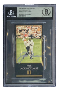 Jack Nicklaus Signed 1997 - 98 PGA Grand Slam Ventures #1965 Trading Card BAS - Sports Integrity