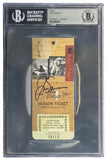 Jack Nicklaus Signed 2002 Senior PGA Countrywide Tradition Event Ticket BAS - Sports Integrity