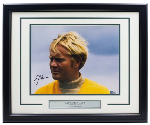 Jack Nicklaus Signed Framed 11x14 Golf Photo BAS LOA AB51361 - Sports Integrity