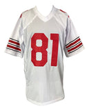 Jackie Smith St. Louis Signed White Football Jersey HOF 94 Sports Integrity - Sports Integrity