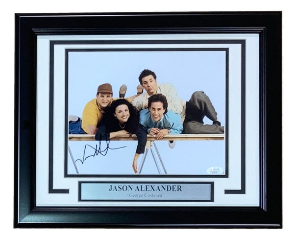 Jason Alexander Signed Framed 8x10 Seinfeld Table Photo JSA - Sports Integrity