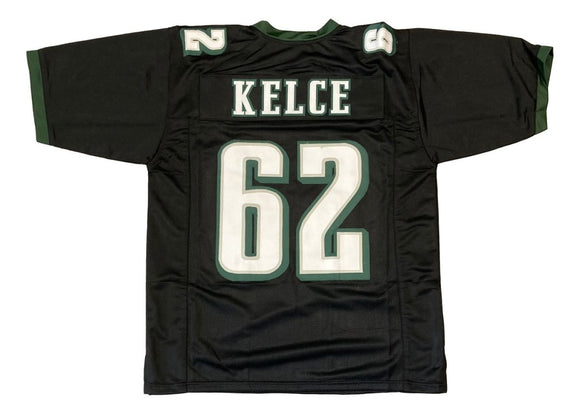 Jason Kelce Philadelphia Black Football Jersey - Sports Integrity