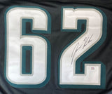 Jason Kelce Philadelphia Signed Black Football Jersey PSA ITP Hologram - Sports Integrity