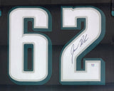 Jason Kelce Philadelphia Signed Framed Black Football Jersey PSA ITP Hologram - Sports Integrity