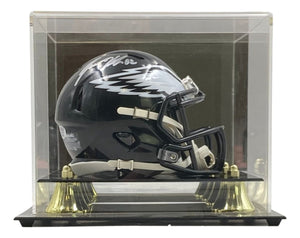 Jason Kelce Signed Philadelphia Eagles Black Mini Speed Helmet PSA Holo w/ Case - Sports Integrity