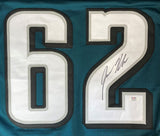 Jason Kelce Philadelphia Signed Green Football Jersey PSA ITP Hologram - Sports Integrity