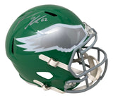 Jason Kelce Signed Eagles FS Kelly Green Speed Replica Helmet PSA ITP Hologram - Sports Integrity