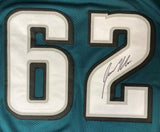 Jason Kelce Philadelphia Twice Signed Green Football Jersey PSA ITP Hologram - Sports Integrity