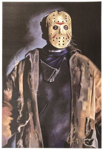 Jason Vorhees 13x19 Friday The 13th Lithograph Signed by Tony Santiago - Sports Integrity