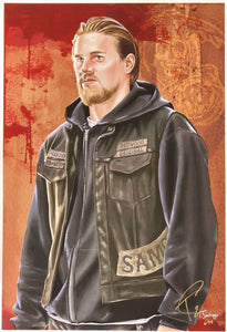 Jax Teller 13x19 Sons Of Anarchy Lithograph Signed by Tony Santiago - Sports Integrity