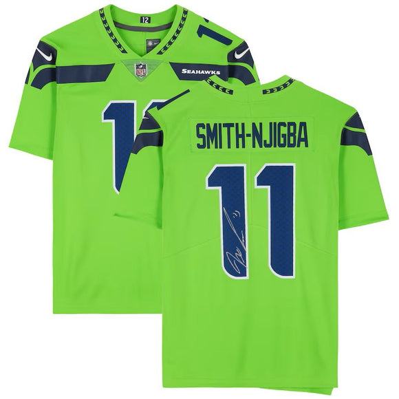 Jaxon Smith - Njigba Signed Seattle Seahawks Green Nike Limited Jersey Fanatics - Sports Integrity