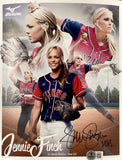 Jennie Finch Signed 8x10 Mizuno Softball Photo USA Inscribed BAS - Sports Integrity