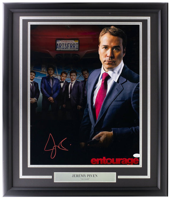 Jeremy Piven Signed Framed Entourage 16x20 Photo JSA ITP - Sports Integrity