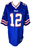 Jim Kelly Signed Buffalo Bills Blue Nike Game Jersey BAS ITP - Sports Integrity