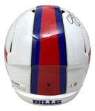 Jim Kelly Signed Buffalo Bills White Full Size Replica Speed Helmet BAS ITP - Sports Integrity