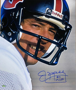 Jim Kelly Signed 16x20 Houston Gamblers USFL Photo 84 MVP Steiner Sports Holo - Sports Integrity