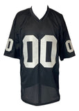 Jim Otto Oakland Signed Black Football Jersey HOF 1980 Inscribed BAS - Sports Integrity