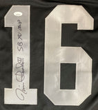 Jim Plunkett Oakland Signed Gray Football Jersey SB XV MVP Inscribed JSA - Sports Integrity