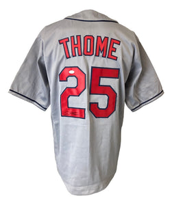 Jim Thome Cleveland Signed Gray Baseball Jersey JSA - Sports Integrity