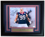 JJ Watt Signed Framed 8x10 Houston Texans Photo JSA - Sports Integrity