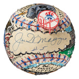 Joe DiMaggio Yankees Signed Fazzino Hand Painted Baseball BAS+PSA+Fanatics - Sports Integrity