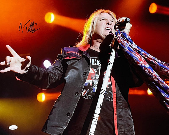 Joe Elliott Signed 16x20 Def Leppard Photo JSA ITP - Sports Integrity