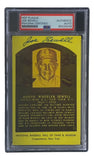 Joe Sewell Signed 4x6 Cleveland Hall Of Fame Plaque Card PSA/DNA 85026249 - Sports Integrity