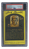 Joe Sewell Signed 4x6 Cleveland Hall Of Fame Plaque Card PSA/DNA 85026251 - Sports Integrity