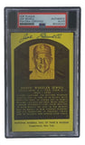 Joe Sewell Signed 4x6 Cleveland Hall Of Fame Plaque Card PSA/DNA 85026254 - Sports Integrity