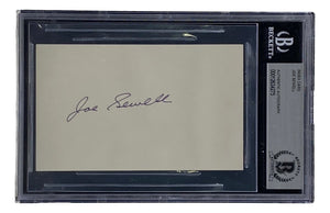 Joe Sewell Cleveland Guardians Signed Slabbed Index Card BAS 00012634275 - Sports Integrity