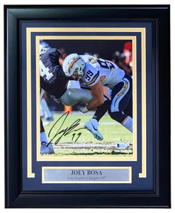 Joey Bosa Signed Framed 8x10 Los Angeles Chargers Photo BAS - Sports Integrity