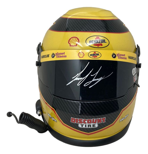 Joey Logano Signed NASCAR Pennzoil Full Size Replica Racing Helmet BAS - Sports Integrity