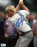 John Daly Signed In Blue 8x10 PGA Golf Smoking Photo BAS - Sports Integrity